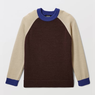 Pull color block contenant de la laine MONOPRIX