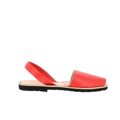 Sandales en cuir talon plat AVARCA CUIR BLANCO MINORQUINES