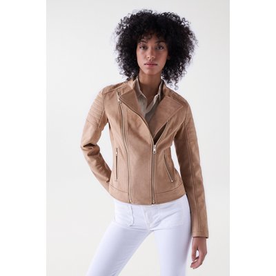 Veste courte en daim femme online