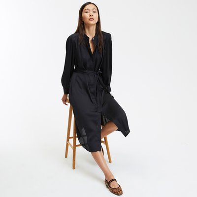 Belted Long Sleeve Dress LA REDOUTE COLLECTIONS