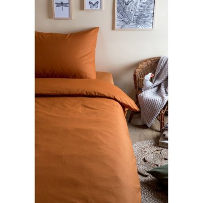 Housse de couette unie en Coton Bio pour lit 1 personne KADOLIS