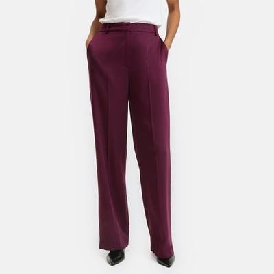 Gerade geschnittene Hose mit Bundfalten aus TENCEL™. LA REDOUTE COLLECTIONS