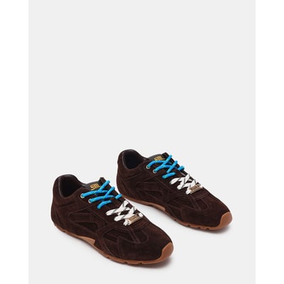 Sapatilhas em pele camurça, atacadores duplos, ASIEL STEVE MADDEN