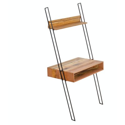 Étagère échelle style industriel bois recyclé et métal 1 niche SAMPAN PIER IMPORT