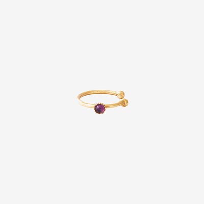Bague d'oreille cab améthyste CAROLINE NAJMAN