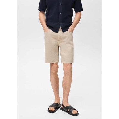 Bermuda en jean effet délavé MANGO MAN
