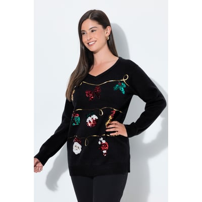 Pull de Noël, motif guirlandes ULLA POPKEN
