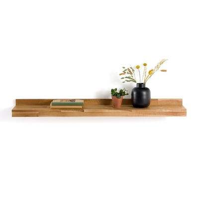 Wandplank, massief eiken, lengte 120 cm, Hiba LA REDOUTE INTERIEURS