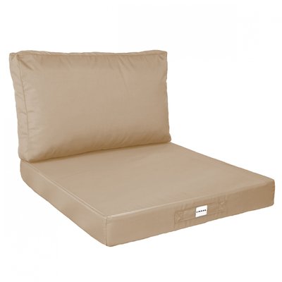 Kit de coussins pour salon de jardin déhoussables - 60 x 60 cm LINXOR