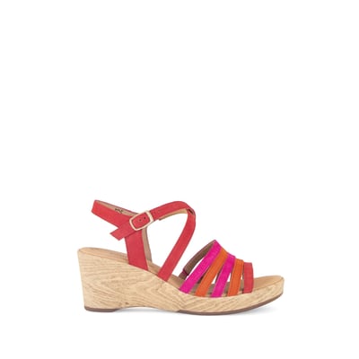 Sandales en nubuck à talon compensé GABOR