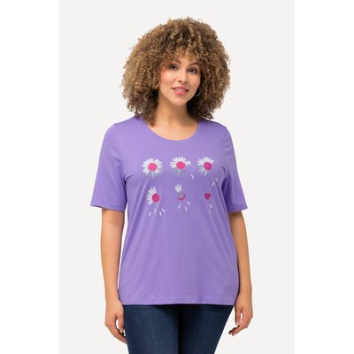 T-shirt à fleurs. Coupe Classic Fit. Col ULLA POPKEN
