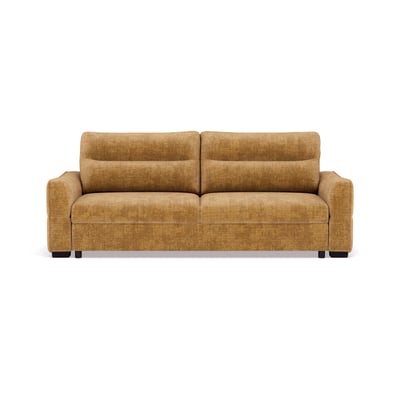 Canapé droit convertible velours texturé, ANATOLE LISA DESIGN