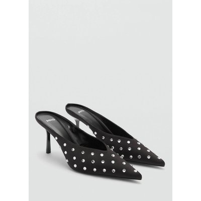Chaussures talon ouvertes à l’arrière cristaux MANGO