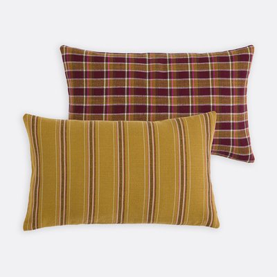 Funda de cojín rectangular de algodón a rayas, OSWALD LA REDOUTE INTERIEURS