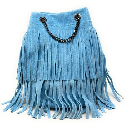 Sac à main à franges en croute de cuir TADI OH MY BAG