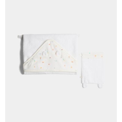 Ensemble 2 Pièces Aliapa Cape De Bain Et Gant Coton CADET ROUSSELLE