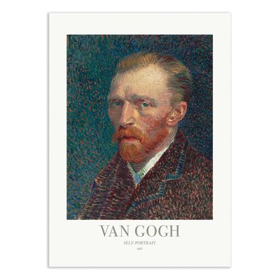 Affiche 30x40 cm - Self-Portrait - Vincent Van Gogh WALL EDITIONS
