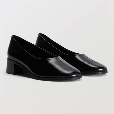 Ballerines en cuir vernis MONOPRIX