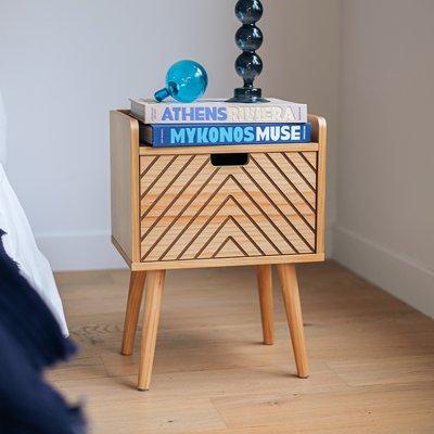 Table de chevet bois Alba 1 tiroir HYPNIA
