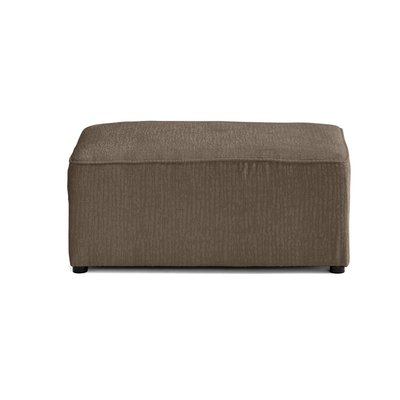 Pouf en Tissu velours relief  - TOPAZE LISA DESIGN