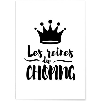 Affiche 'Les Reines du choping' L'AFFICHERIE