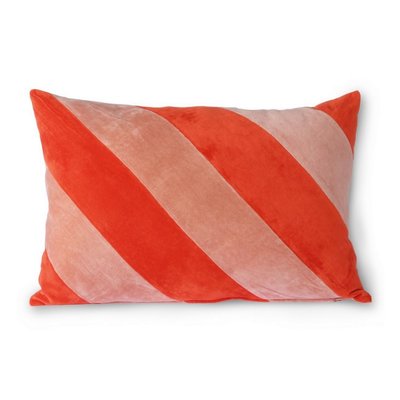 Coussin de salon velours rayures HKLIVING