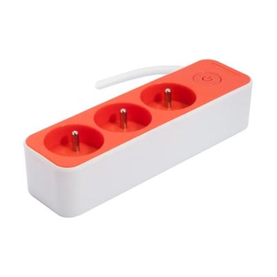 Bloc Multiprises 3 X 16 A Blanc Et Rouge CHACON
