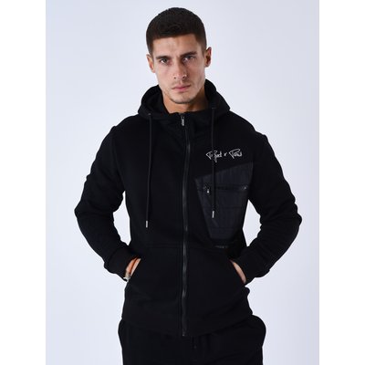 Veste à capuche avec empiècement bi-matière PROJECT X