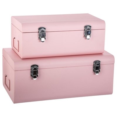 Lot De 2 Cantines Métal Forme Valise ATMOSPHERA