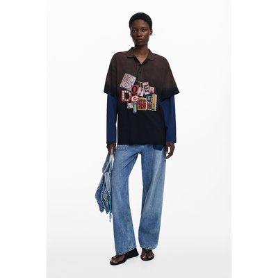 T-shirt à manches doubles patch Botter DESIGUAL