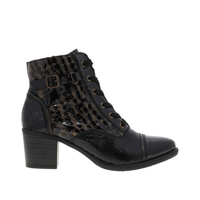 Bottines talon python La Redoute