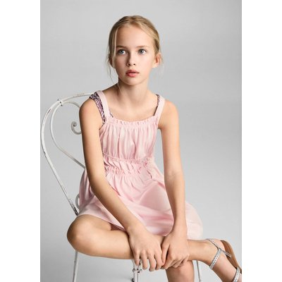 Robe froncée bretelles MANGO KIDS