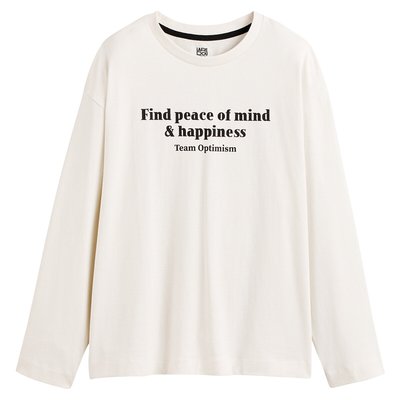 T-shirt manches longues à message LA REDOUTE COLLECTIONS