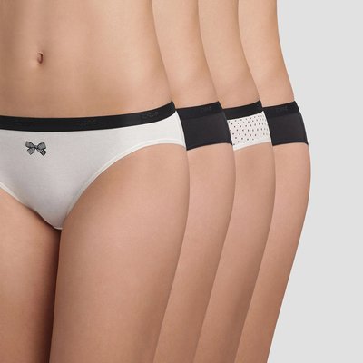 Lot de 3 slips +1 gratuit Les pockets coton DIM