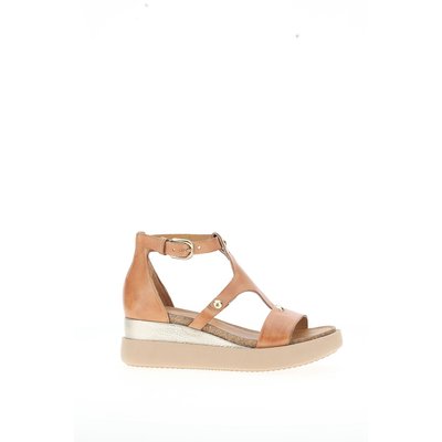 Sandali con zeppa in pelle MJUS