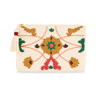 Sac pochette avec broderies MARIPA WILD