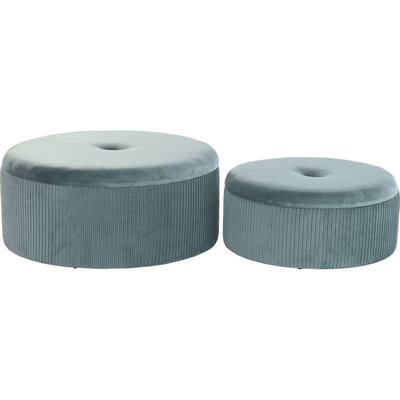 Poufs en velours, lot de 2, Glam RECOLLECTION