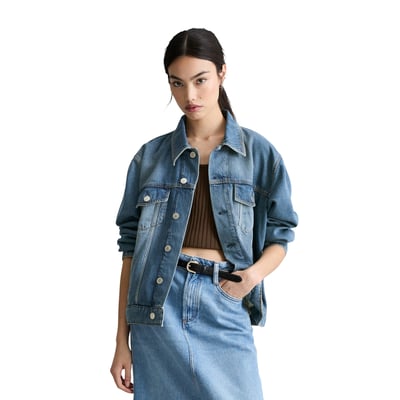 Veste en jean oversize en doux mélange de lyocell et de coton bio MARC O’POLO DENIM