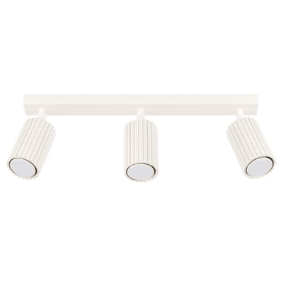 Plafonnier Aluminium Beige GU10 3 Karbon Line EDEN