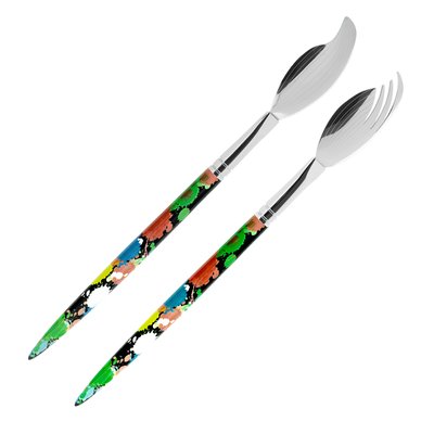 Couverts à salade  Atelier d'artiste PYLONES