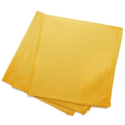 3 Serviettes de table Jaune 40 x 40 cm DOUCEUR D'INTÉRIEUR