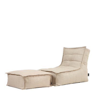 Pouf chauffeuse et repose-pieds de jardin Oeko-Tex® - DOLCE ICON