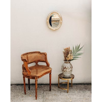 Fauteuil au style Louis XVI aux lignes raffinées Ernest N°1027 - Bon état DEBONGOUT