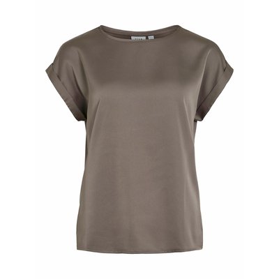 Satin Crew Neck T-Shirt VILA
