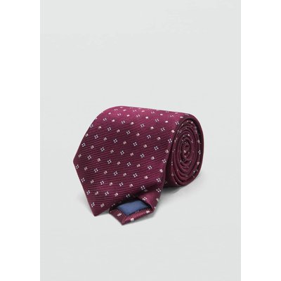 Cravate soie à motif géométrique MANGO MAN