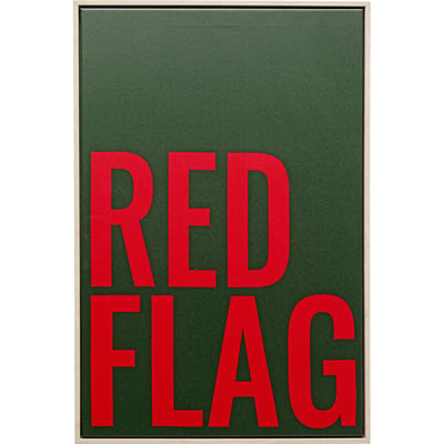 Toile à message, RED FLAG KARE DESIGN