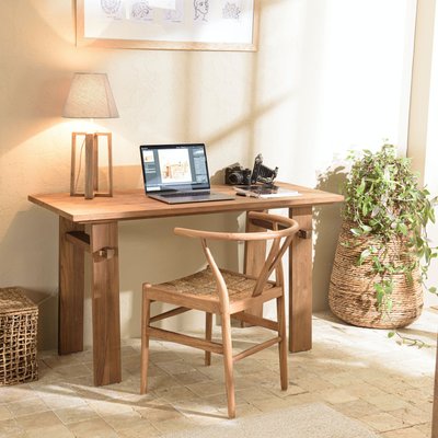Bureau / Console en bois de teck recyclé 140 x 60 SWING PIER IMPORT