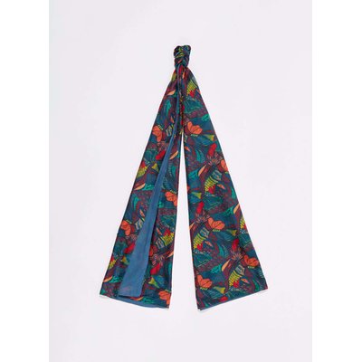 Foulard en soie imprimé doublé SOIE LA FIANCÉE