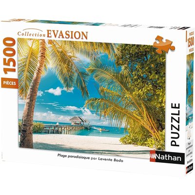 Nathan - Puzzle Plage Paradisiaque - 1500 Pièces NATHAN