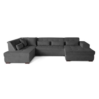 Canapé d'Angle Convertible en Velours côtelé 7 places - VERMONT LISA DESIGN